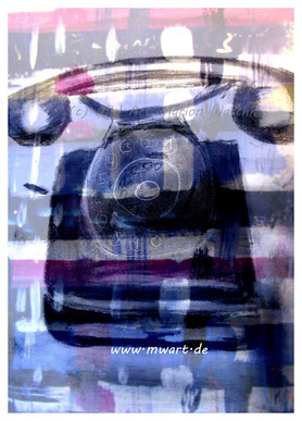 Collage Phone von MW Art Marion Waschk