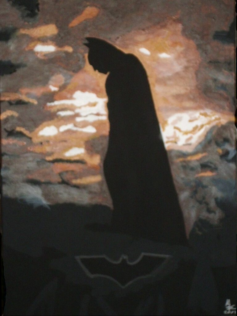 Batman Portrait auf Leinwand von MW Art MArion Waschk