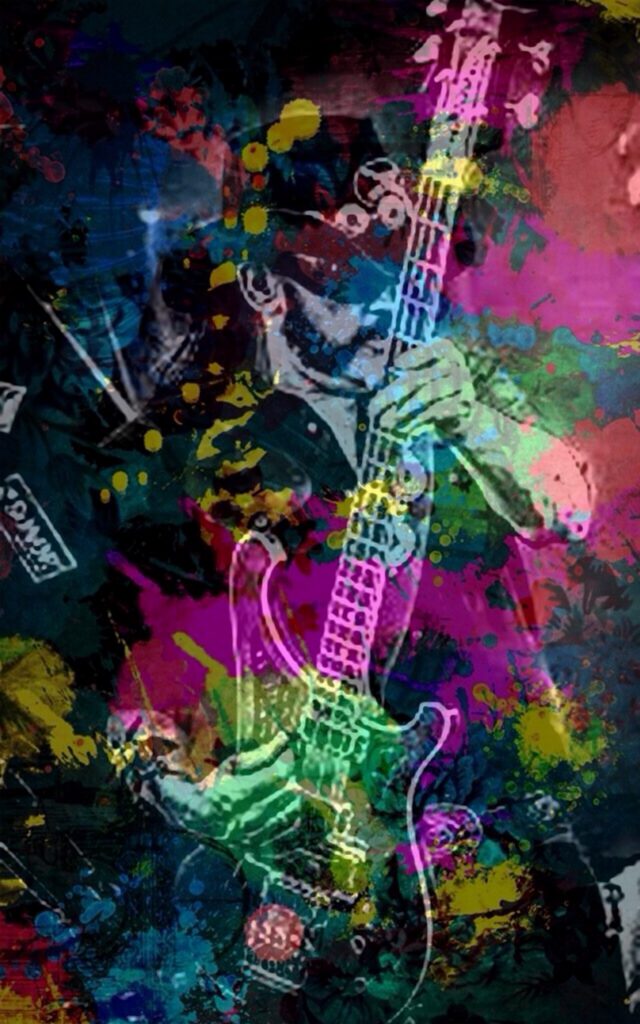 Digitale Collage des Musikers Lemmy Kilmister von MW Art Marion Waschk